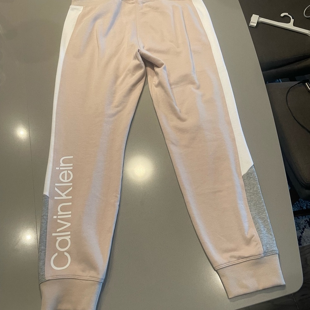 Calvin Klein Tan Track Pants for Everyday Comfort
